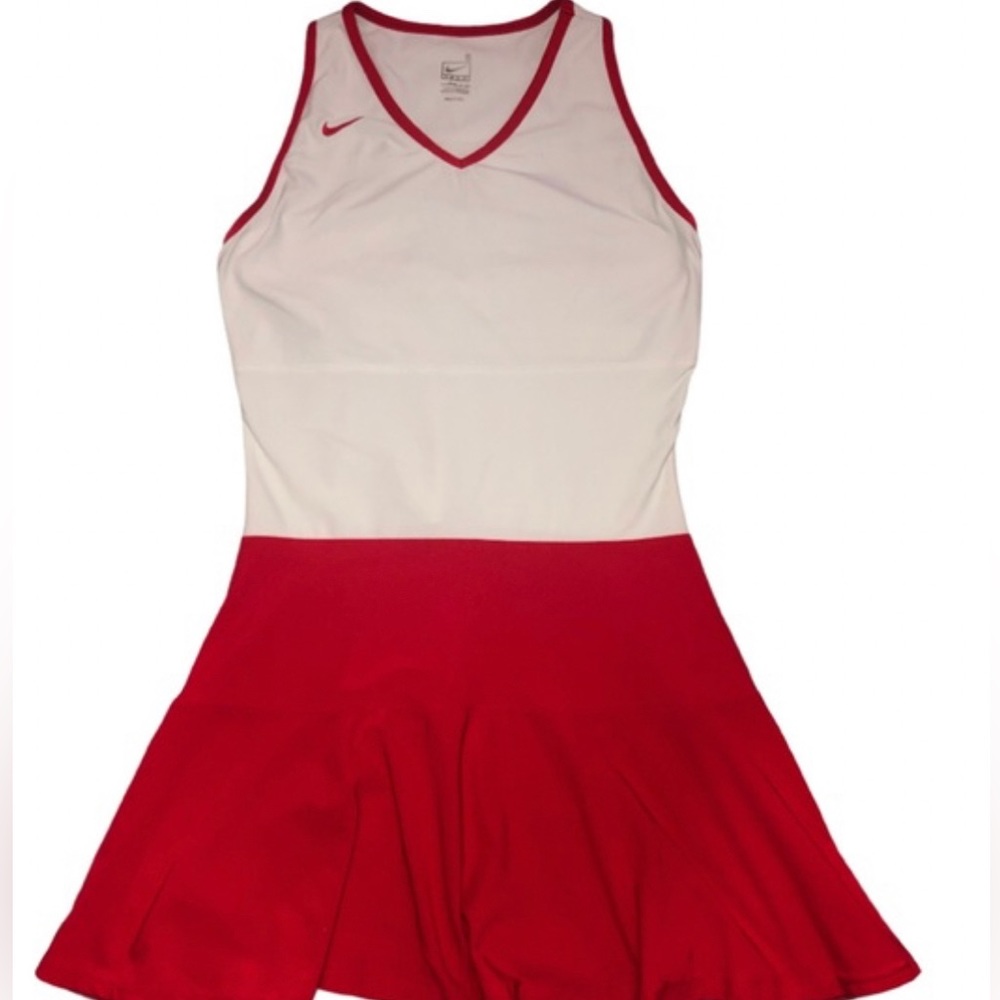 Red Nike tennis dress